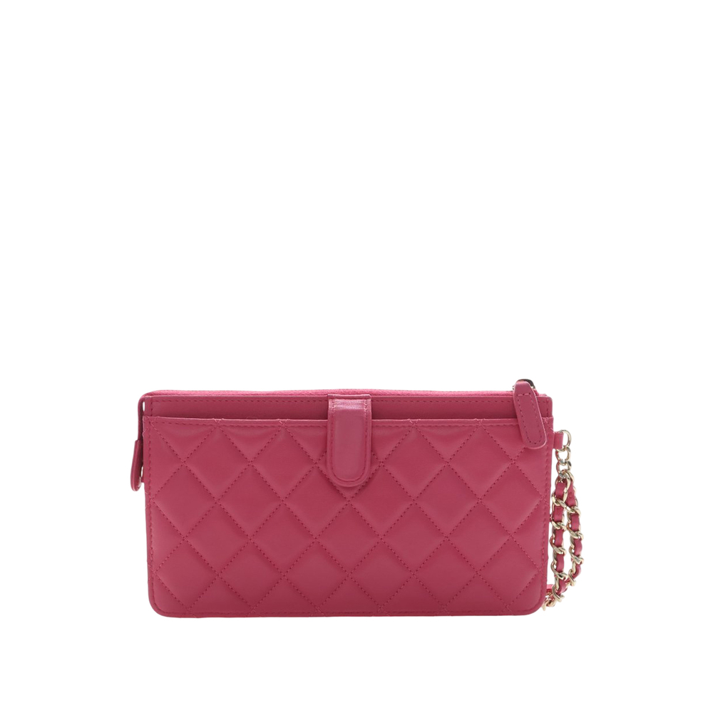 Pre-Loved Chanel Quilted Lambskin All About Chanel Clutch On Chain - Picture 2 of 12